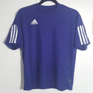 Adidas Women Purple Active Jersey Shirt L Large